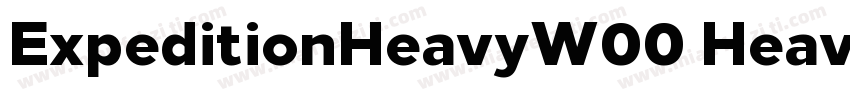 ExpeditionHeavyW00 Heavy字体转换